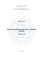 Energetska politika Europske unije i Republike Hrvatske