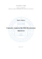 Contrastive Analysis of the OED Microstructure