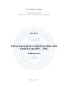 Utjecaj migracija na kretanje broja stanovnika grada Knina 1991.-2011.