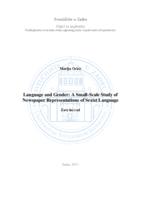 Language and Gender: A Small-Scale Study of Newspaper Representations of Sexist Language