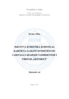 Iskustva korisnika roditelja kabineta za ranu intervenciju Caritasa Zadarske nadbiskupije i udruge "Leptirići"