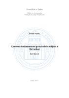 Cjenovna konkurentnost proizvođača mlijeka u Hrvatskoj