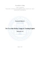 The Use of the Mother Tongue in Teaching English 