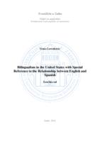 Bilingualism in the United States with Special Reference to the Relationship between English and Spanish 
