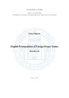 English Pronunciation of Foreign Proper names