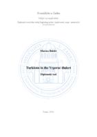 Turkisms in the Vrgorac dialect