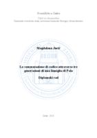 La commutazione di codice attraverso tre generazioni di una famiglia di Pola