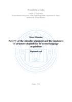 Poverty-of-the-stimulus argument and the innateness of structure dependency in second language acquisition