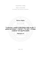 Traduzione e analisi traduttologica delle novelle “I galletti del bottajo”, “Chi fu?”, “Tu ridi” e “Il figlio cambiato” di Luigi Pirandello