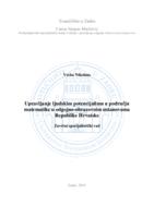 Upravljanje ljudskim potencijalima u području matematike u odgojno-obrazovnim ustanovama Republike Hrvatske