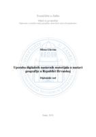 Uporaba digitalnih nastavnih materijala u nastavi geografije u Republici Hrvatskoj