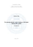 Prevalencija duboke venske tromboze u OB Zadar tijekom 2017. godine