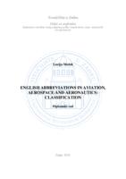 English abbreviations in aviation, aerospace and aeronautics: classification