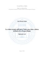 La critica sociale nell'opera Tutta casa, letto e chiesa di Dario Fo e Franca Rame