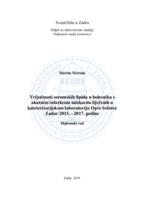 Vrijednosti serumskih lipida u bolesnika s akutnim infarktom miokarda liječenih u kateterizacijskom laboratoriju Opće bolnice Zadar 2015. - 2017. godine