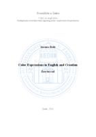 Color Expressions in English and Croatian