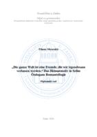 „Die ganze Welt ist eine Fremde, die wir irgendwann verlassen werden.“ Das Heimatmotiv in Selim Özdogans Romantrilogie
