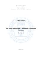 The Status of English in Colonial and Postcolonial Contexts