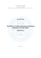 The Effects of Verbal Anchoring on Emotional Responses of Young Adults