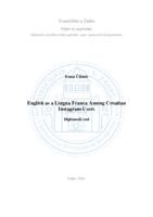 English as a Lingua Franca Among Croatian Instagram Users