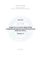 Korpusna analiza priložnih višerječnih izraza s konstituentom ruka ili noga