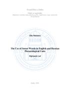 The Use of Swear Words in English and Russian Phraseological Units