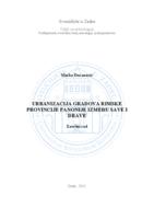 Urbanizacija gradova rimske provincije Panonije između Save i Drave