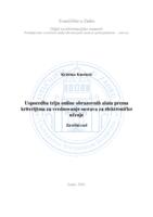 Usporedba triju online obrazovnih alata prema kriterijima za vrednovanje sustava za elektroničko učenje