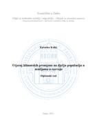 Utjecaj klimatskih promjena na dječju populaciju u zemljama u razvoju