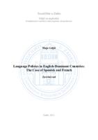 Language Policies in English-Dominant Countries: The Case of Spanish and French