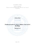 Pseudo-proverbs in J. R. R. Tolkien’s The Lord of the Rings