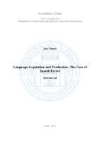 Language Acquisition and Production