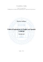 Political Euphemisms in English and Spanish Language