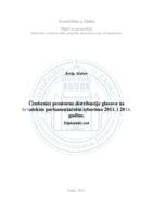 Čimbenici prostorne distribucije glasova na hrvatskim parlamentarnim izborima 2011. i 2016. godine.