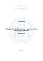 Utjecaj nedostatka koordinacije u opskrbnom lancu automobilske industrije