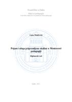 Pojam i uloga pripremljene okoline u Montessori pedagogiji