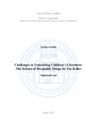 Challenges in Translating Children’s Literature: The Science of Breakable Things by Tae Kellereller