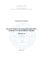 Utjecaj EU fondova na razvoj poduzetništva RH s posebnim osvrtom na Zadarsku županiju