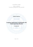 Language impairments in individuals with Autism Spectrum Disorder