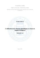 L'utilisation de la chanson (plurilingue) en classe de langues étrangères