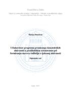 Učinkovitost programa promicanja kinezioloških aktivnosti u predškolskim ustanovama pri formiranju stavova roditelja o tjelesnoj aktivnosti