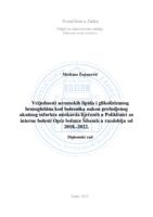 Vrijednosti serumskih lipida i glikoliziranog hemoglobina kod bolesnika nakon preboljenog akutnog infarkta miokarda liječenih u Poliklinici za interne bolesti Opće bolnice Šibenik u razdoblju od 2018.-2022.