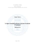 Le figure femminili nell'opera teatrale di Gabriele D'Annunzio