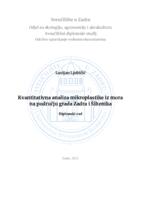 Kvantitativna analiza mikroplastike iz mora na području grada Zadra i Šibenika