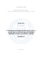 Informacijsko ponašanje učenika trećeg i četvrtog razreda osnovne škole pri upotrebi mobilnih digitalnih uređaja iz perspektive roditelja