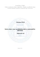 Interes djece rane i predškolske dobi za matematičke aktivnosti