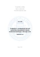 Traduzione e terminologia dei testi medici.Raccomandazioni cliniche inodontostomatologia: chirurgia orale