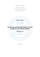 Modeliranje geometrijskih obilježja stabala primjenom aero-LiDAR podataka