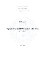 Stigma i interakcije BDSM praktičara u Hrvatskoj