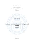 Analyzing Compound Structures in English and German